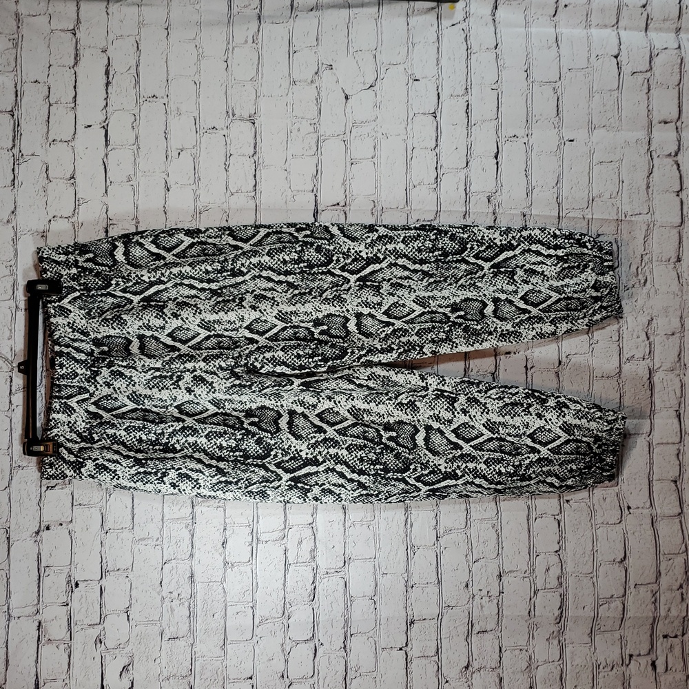CULPOS X INC Snakeskin Print Joggers/Lounge Pants Size L EUC